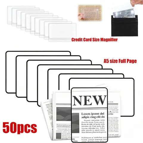 Loupe pleine page format carte de crédit